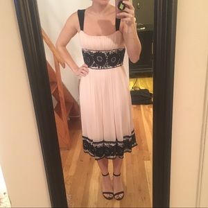 DVF couture pink silk chiffon dress